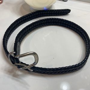 Coach Black Leather Woven Belt 34 Style 5922